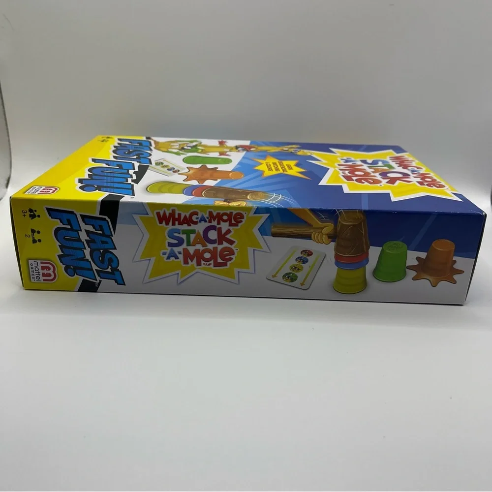 Mattel Whac-A-Mole Stack-A-Mole Game - Blue, Yellow,‎ Red